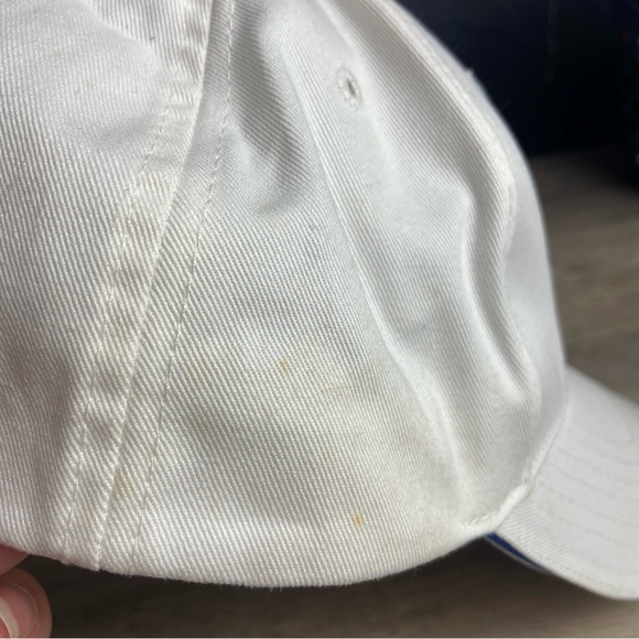 Hawaii Strapback Hat White OSFA Adjustable Embroidered Vented Holes Surfware - Picture 5 of 7